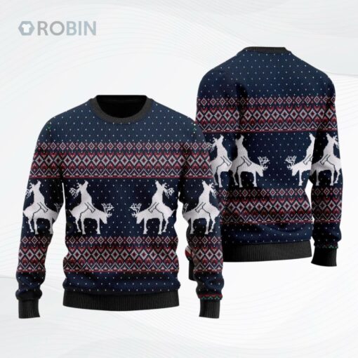 Reindeer Funny Ugly Christmas Sweater, Sweatshirt