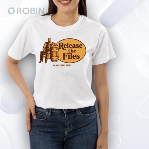 Release The Files Old Records Store Shirt