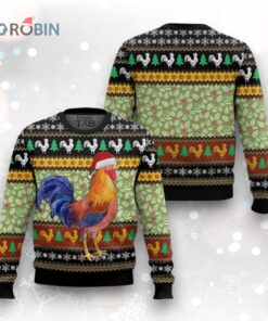 Rooster Cute Gift Ugly Christmas Sweater Rooster Cute Gift Ugly Christmas Sweater