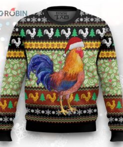 Rooster Cute Gift Ugly Christmas Sweater