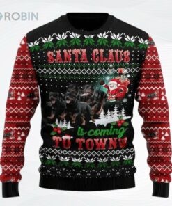Rottweiler Town Ugly Christmas Sweater