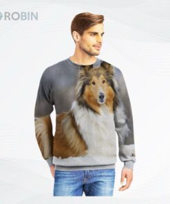 Rough Collie Ugly Christmas Sweater, Sweatshirt