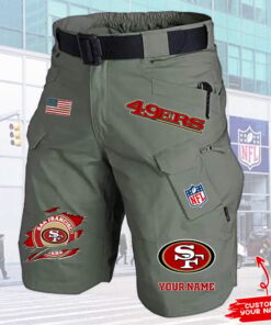San Francisco 49ers Men Tactical Shorts, 49ers Team Gifts San Francisco 49ers Men Tactical Shorts, 49ers Team Gifts