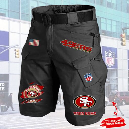San Francisco 49ers Men Tactical Shorts, 49ers Team Gifts