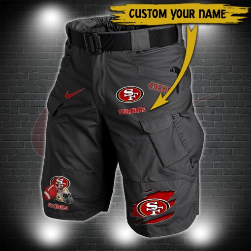 San Francisco 49ers Men Tactical Shorts, San Francisco 49ers Gifts for Fans