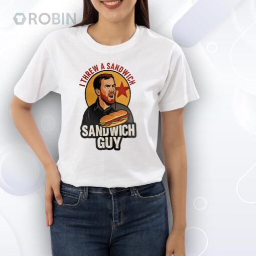Sandwich Guy I Throw Sandwiches Not People Shirt