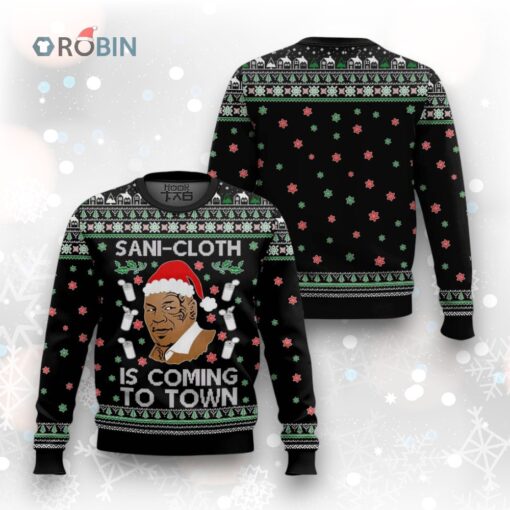 Sani Cloth Is Coming To Town Ugly Christmas Sweater