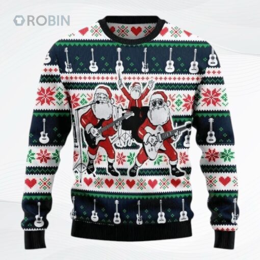 Santa Clauss Band Ugly Christmas Sweater