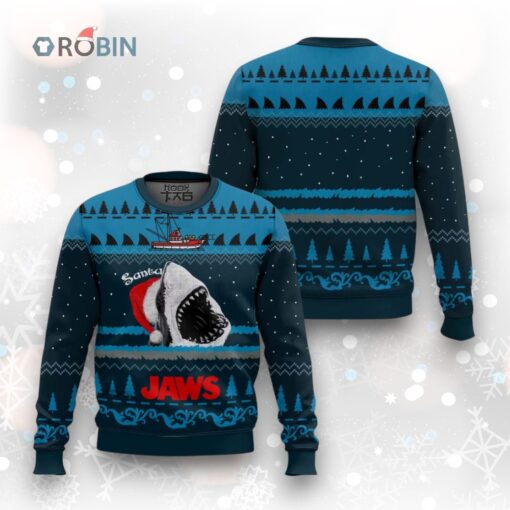 Santa Jaws Ugly Christmas Sweater