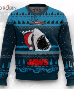 Santa Jaws Ugly Christmas Sweater