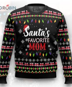 Santa’s Favorite Mom Ugly Christmas Sweater