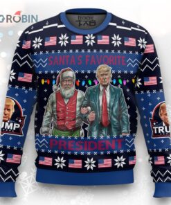 Santa’s Favorite President Trump Christmas Ugly Christmas Sweater