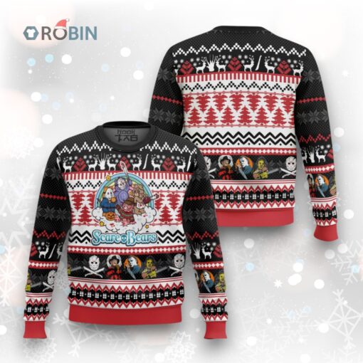 Scare Bears Horror Ugly Christmas Sweater