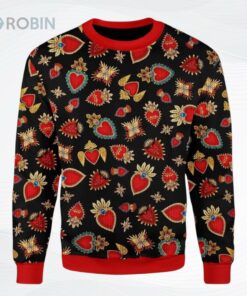 Scared Heart Ugly Christmas Sweater, Sweatshirt