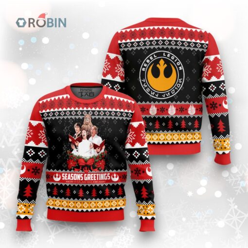 Seasons Greetings, Starwar Christmas Ugly Christmas Sweater