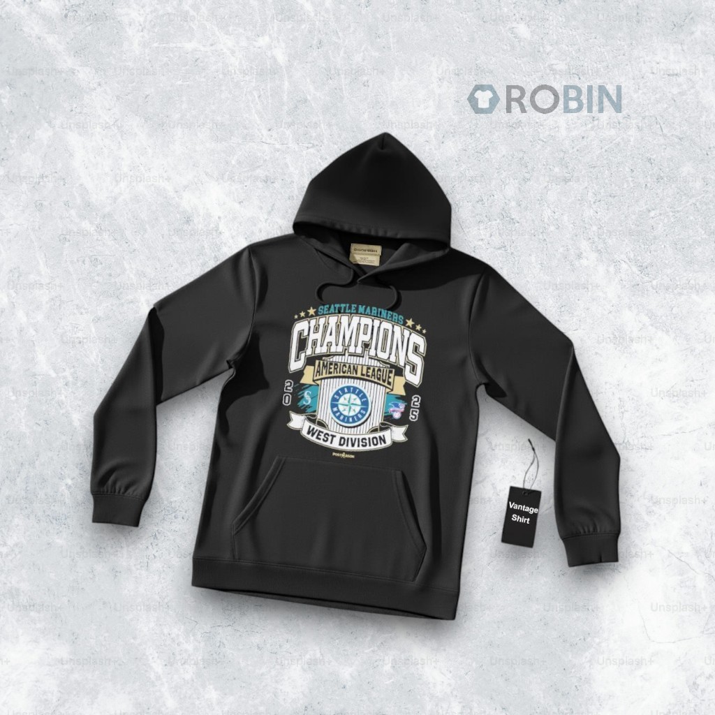 Seattle Mariners 2025 AL West Division Champions Shirt Seattle Mariners 2025 AL West Division Champions Shirt