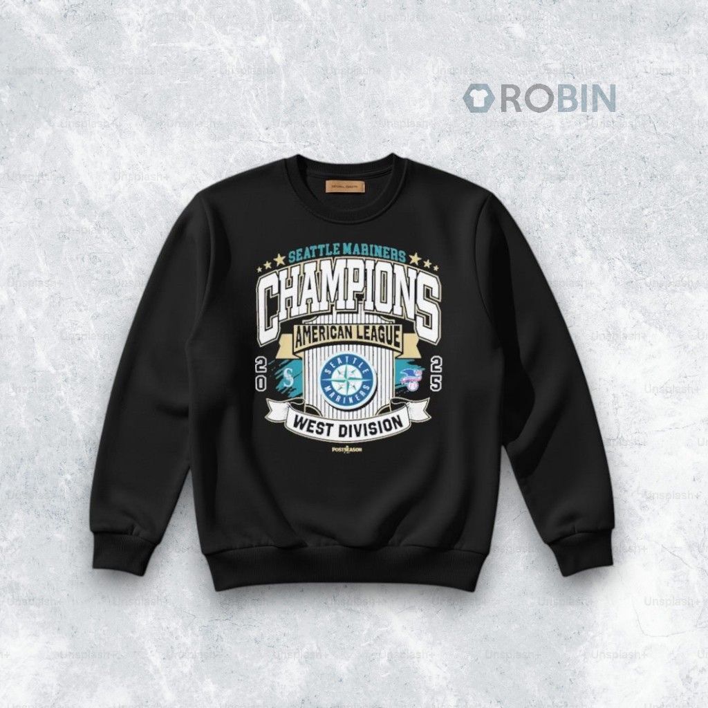 Seattle Mariners 2025 AL West Division Champions Shirt Seattle Mariners 2025 AL West Division Champions Shirt