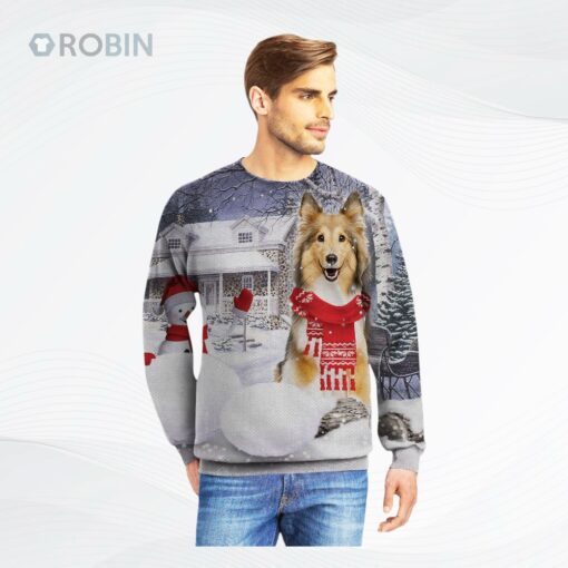 Shetland Sheepdog Snow Ugly Christmas Sweater