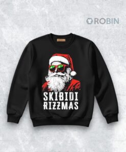 Skibidi Rizzmas Santa Christmas Shirt