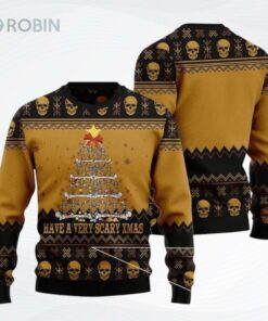 Skull Very Scary Ugly Christmas Sweater, Sweatshirt