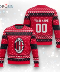 Soccer Team AC Milan Christmas Ugly Christmas Sweater