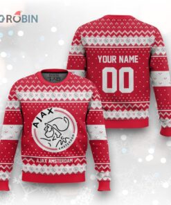 Soccer Team Ajax Amsterdam Christmas Ugly Christmas Sweater