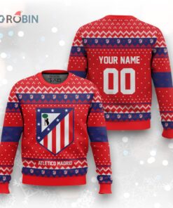 Soccer Team Atlético Madrid Christmas Ugly Christmas Sweater