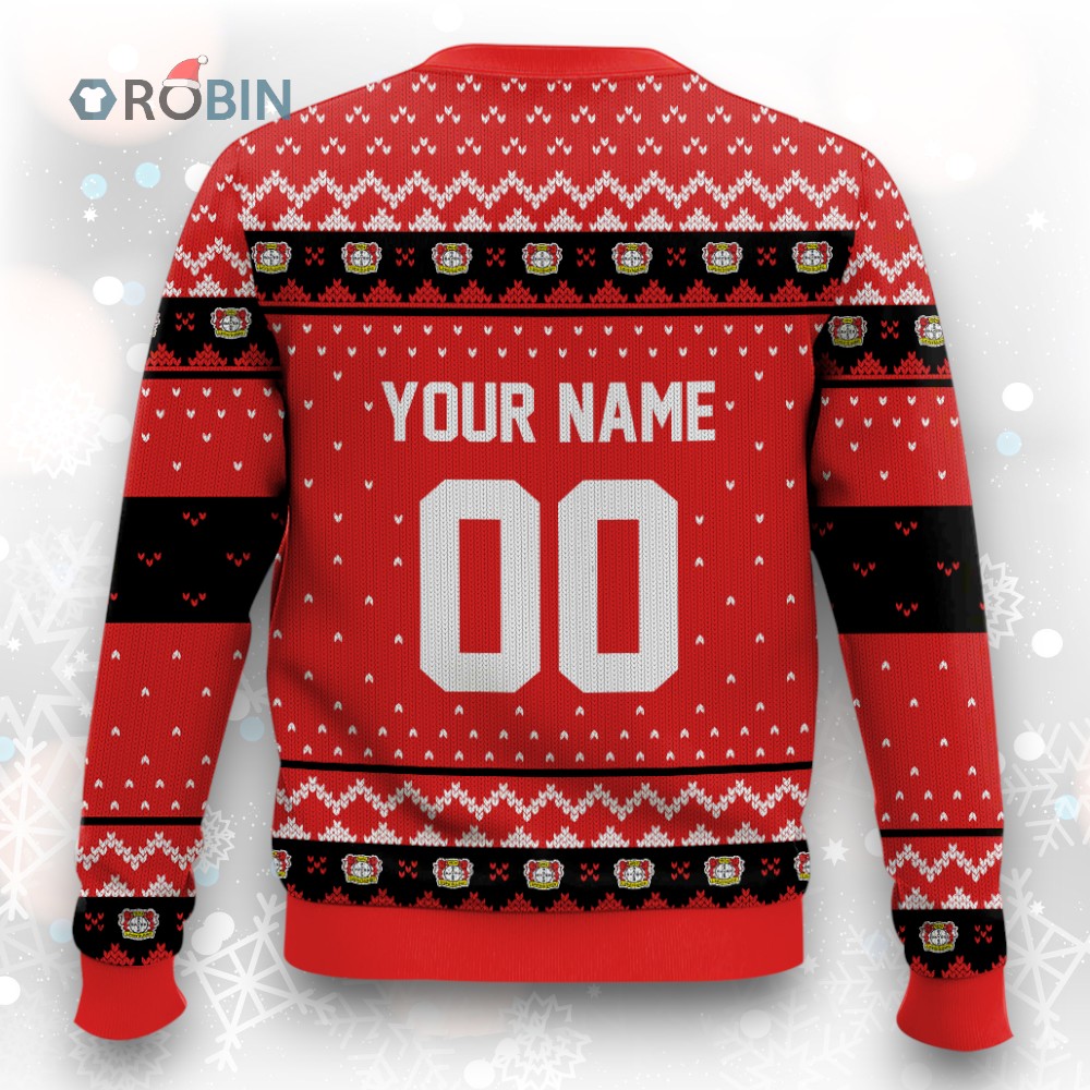 Soccer Team Bayer Leverkusen Christmas Ugly Christmas Sweater Soccer Team Bayer Leverkusen Christmas Ugly Christmas Sweater