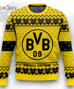 Soccer Team Borussia Dortmund Christmas Ugly Christmas Sweater