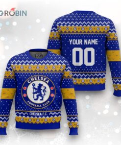 Soccer Team Chelsea F.C. Christmas Ugly Christmas Sweater