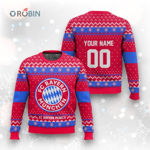 Soccer Team FC Bayern Munich Christmas Ugly Christmas Sweater