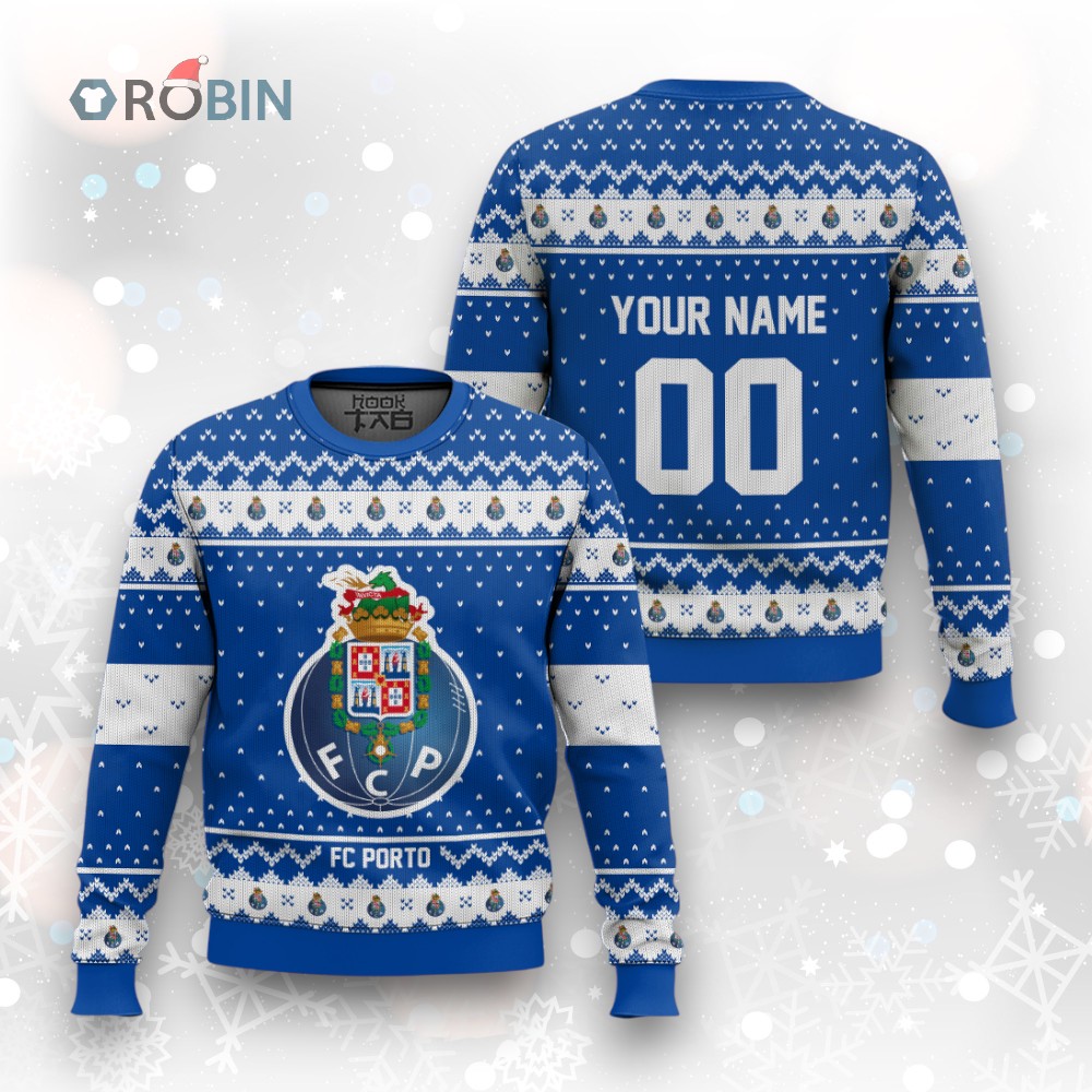 Soccer Team FC Porto Christmas Ugly Christmas Sweater Soccer Team FC Porto Christmas Ugly Christmas Sweater