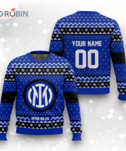 Soccer Team Inter Milan Christmas Ugly Christmas Sweater