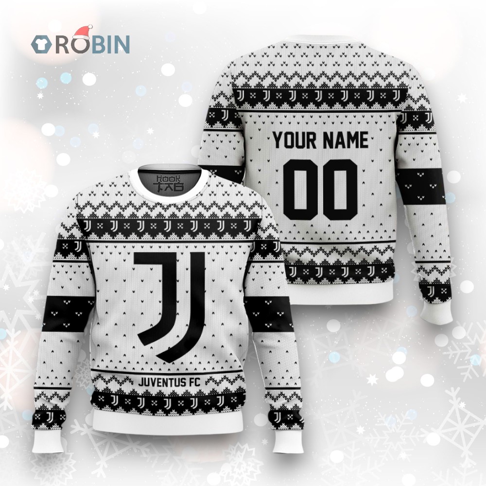Soccer Team Juventus FC Christmas Ugly Christmas Sweater Soccer Team Juventus FC Christmas Ugly Christmas Sweater