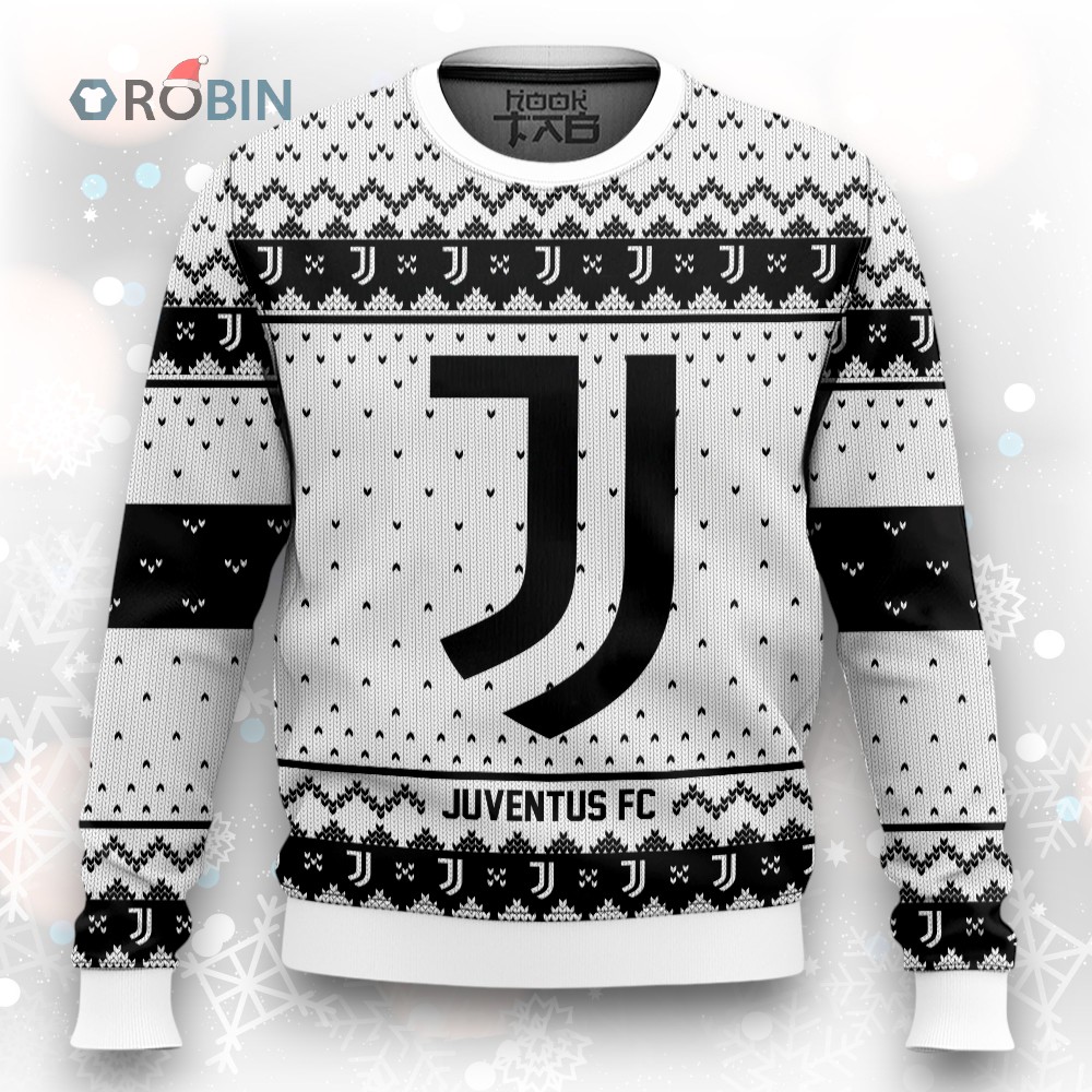 Soccer Team Juventus FC Christmas Ugly Christmas Sweater Soccer Team Juventus FC Christmas Ugly Christmas Sweater