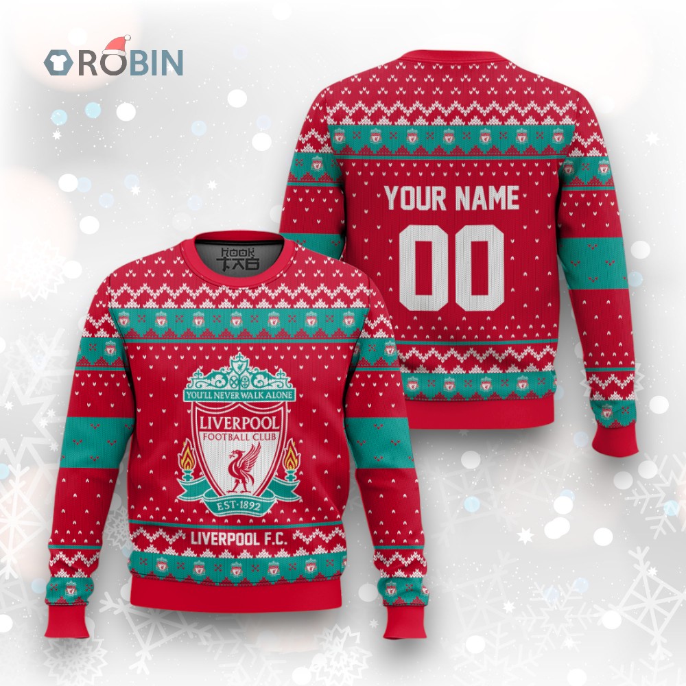 Soccer Team Liverpool F.C. Christmas Ugly Christmas Sweater