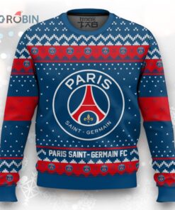 Soccer Team Paris Saint Germain FC Christmas Ugly Christmas Sweater