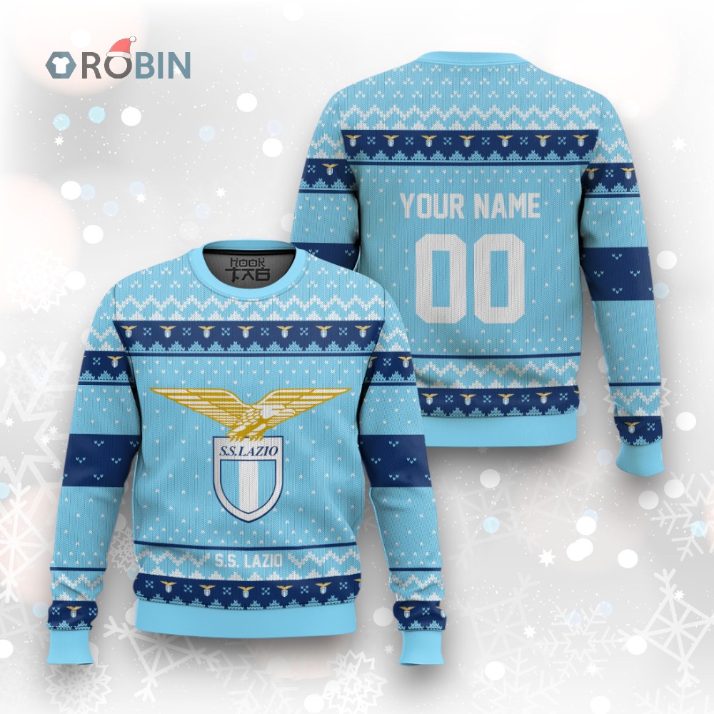 Soccer Team S.S. Lazio Christmas Ugly Christmas Sweater Soccer Team S.S. Lazio Christmas Ugly Christmas Sweater