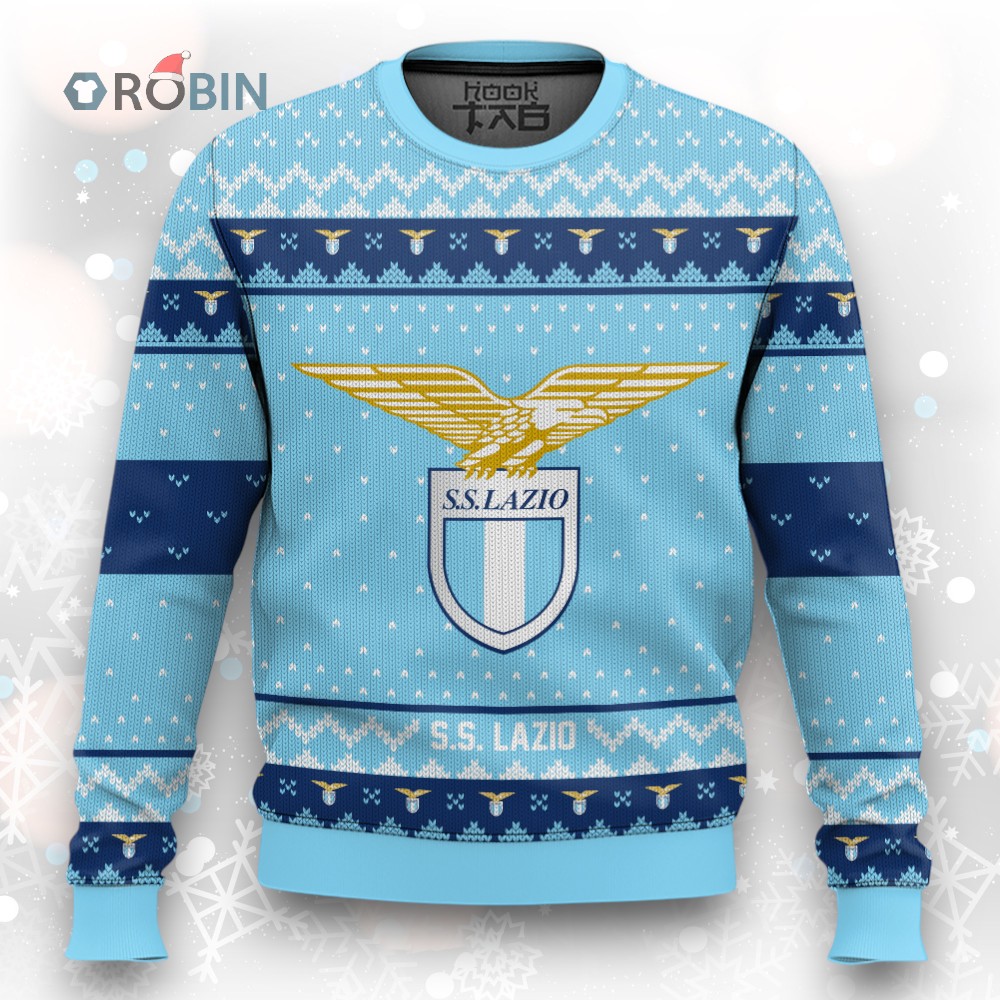 Soccer Team S.S. Lazio Christmas Ugly Christmas Sweater Soccer Team S.S. Lazio Christmas Ugly Christmas Sweater