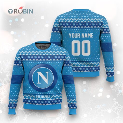 Soccer Team SSC Napoli Christmas Ugly Christmas Sweater