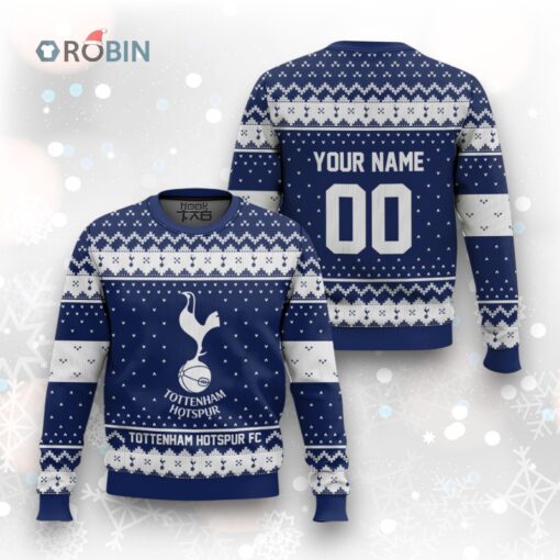 Soccer Team Tottenham Hotspur FC Christmas Ugly Christmas Sweater