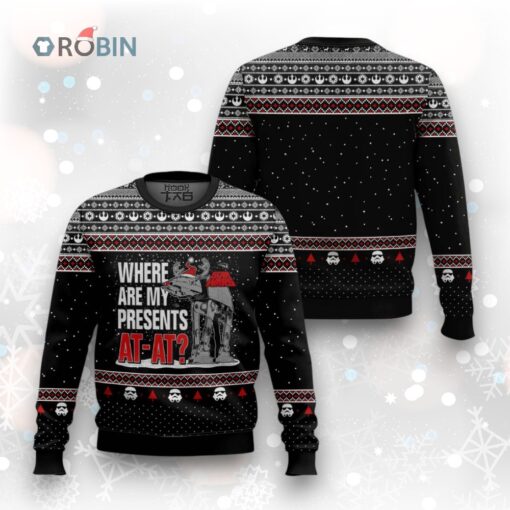Star Wars Where Presents Ugly Christmas Sweater