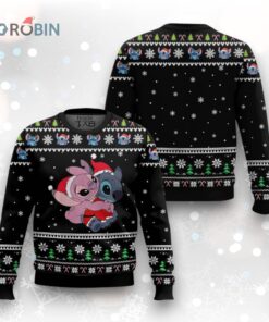 Stitch and Angel Stitch Ugly Christmas Sweater