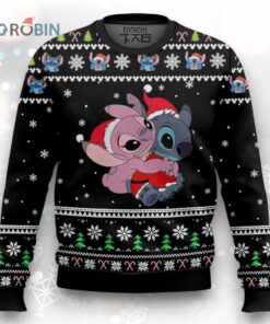 Stitch and Angel Stitch Ugly Christmas Sweater