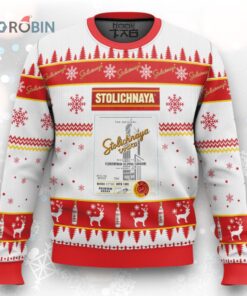 Stolichnaya Vodka Ugly Christmas Sweater
