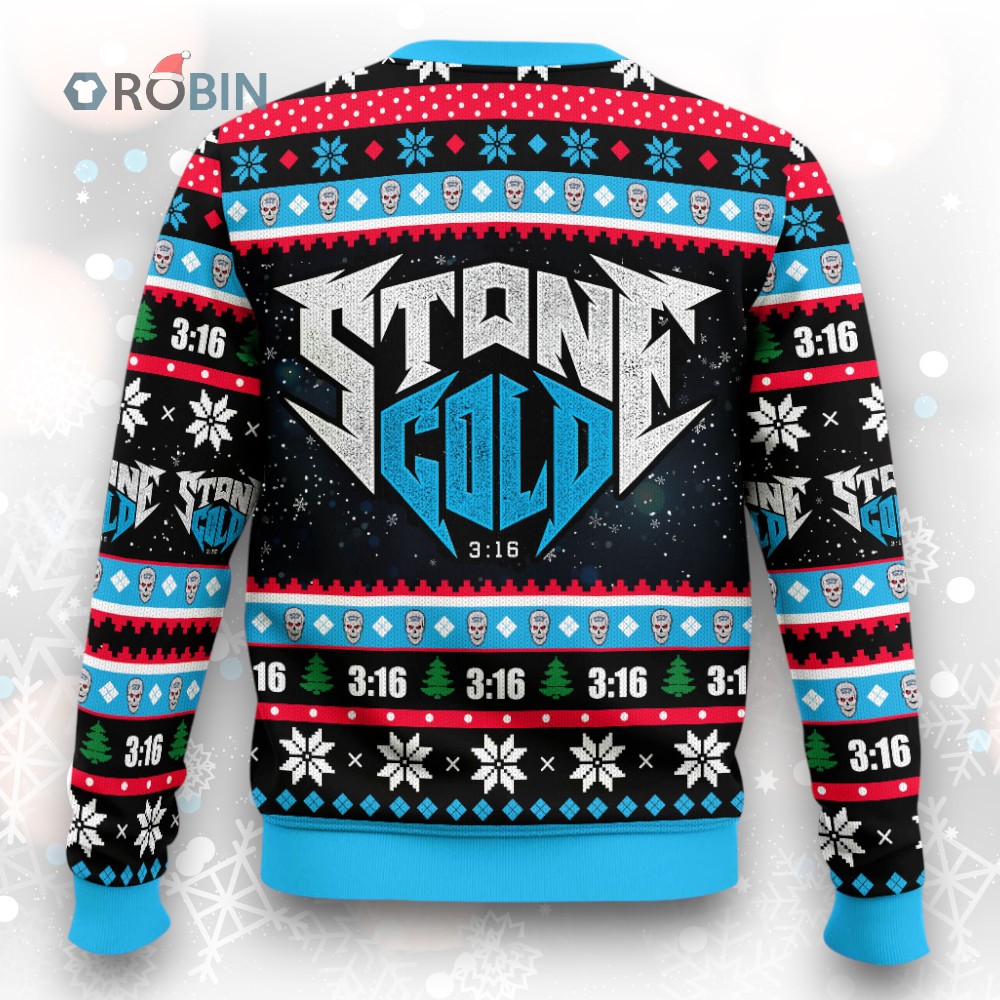 Stone Cold Steve Austin Ugly Christmas Sweater Stone Cold Steve Austin Ugly Christmas Sweater