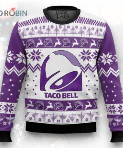Taco Bell Ugly Christmas Sweater Christmas Gift Ideas Purple