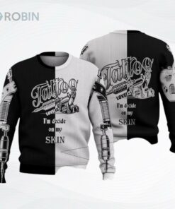 Tattoo Lovers White Black Ugly Christmas Sweater, Sweatshirt