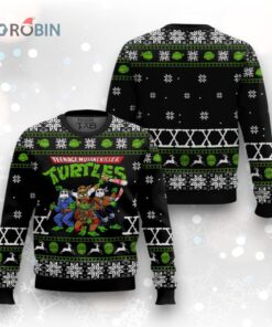 Teenage Mutant Ninja Turtles Horror Halloween Ugly Christmas Sweater