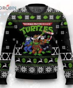 Teenage Mutant Ninja Turtles Horror Halloween Ugly Christmas Sweater